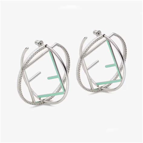 fendi earrings - silver|farfetch earrings for women.